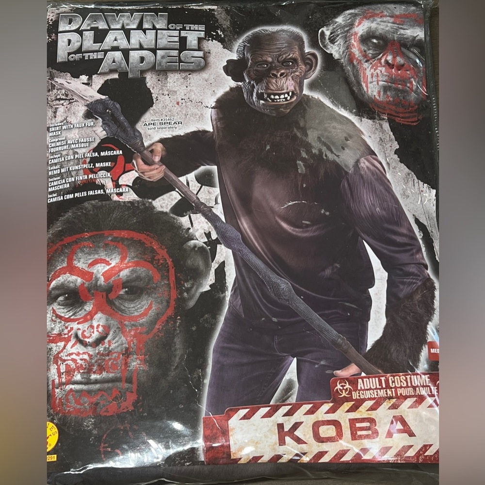 Rubie's Dawn of the Planet of the Apes Koba Adult Costume - Black and Brown
